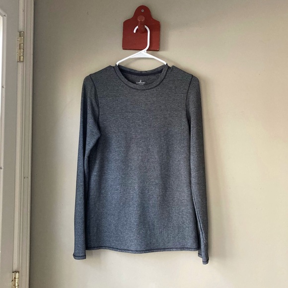 Cuddl Duds Ultra Cozy Grey Long Sleeve Top M - Picture 1 of 6